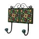 Green Floral Ceramic Tiles Hooks-463
